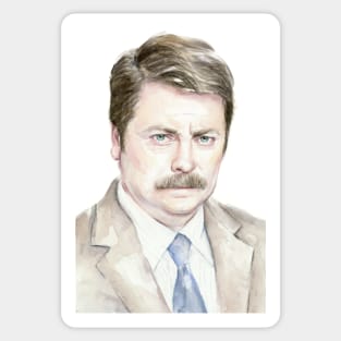 The Swanson Watercolor Sticker